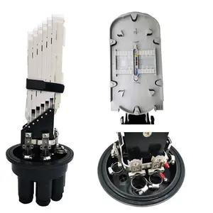 Waterproof Dome Type 12 24 48 Port Fiber Optic Splice Closure Cable Joint Junction Box Enclosure