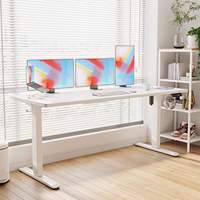 Bureau debout électrique compact 40 pouces, hauteur réglable, 4 mémoires, ergonomique, poste de travail informatique pour la maison et le bureau