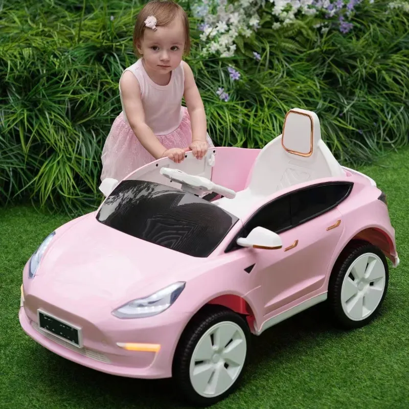 2023 moda di vendita calda 12V a batteria con un pulsante di avvio per bambini giocattoli di ruote per auto elettriche auto a giro per bambini