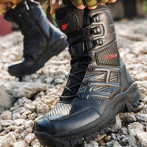 รองเท้าต่อสู้มีซิปด้านข้างของ yakeda รองเท้าเดินป่าเดลต้าเซกตาบูทกลางแจ้งยุทธวิธีสูงด้านบนรองเท้าสำหรับผู้ชาย - Product Image 3