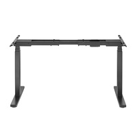Cadre de bureau électrique réglable en hauteur, ergonomique, petit, blanc, à double moteur, 3 étapes, OEM ODM en gros