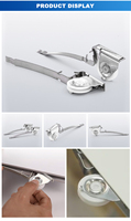 Kit de quincaillerie robuste pour portes et fenêtres coulissantes, roulettes antirouille, boulons à montage encastré et autres accessoires pour maisons, écoles et bureaux