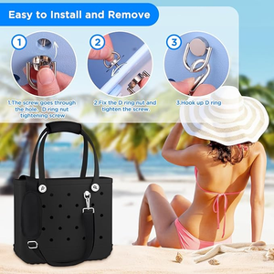 Sangle de transport pour sac Bogg, bandoulière réglable longue pour sacs de plage en caoutchouc Bogg XL et moyens, accessoires - Product Image 4