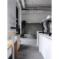 LUX Customized Bancone Da Bar Di Legno Kiosco De Madera Ice Cream Kiosk Shopping Mall Coffee Cart Bar Counter Customize Display