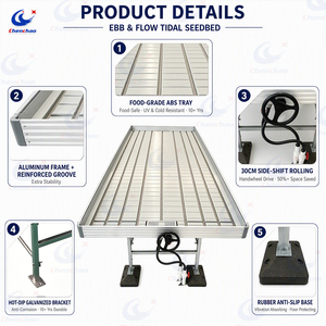 Tavolo per coltivazione idroponica ChenChao Factory Ebb and Flow, resistente, con vassoio in ABS, per serra - Product Image 2