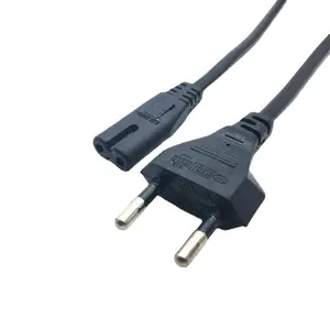 Ses lamba için 2Pin AC güç kablosu kablosu fiş bnc konnektör fişler Ps3 Xbox 360 Epson yazıcı erkek tak