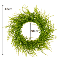 Vente en gros de guirlande suspendue de simulation de plante artificielle, herbe, fleur artificielle pour décoration de jardin intérieur et extérieur