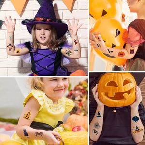 PARTYMENT Pegatinas de Tatuajes de Dibujos Animados para Halloween, Recuerdos para Fiestas, Divertidas Pegatinas de Tatuajes con Cara de Calabaza - Product Image 3