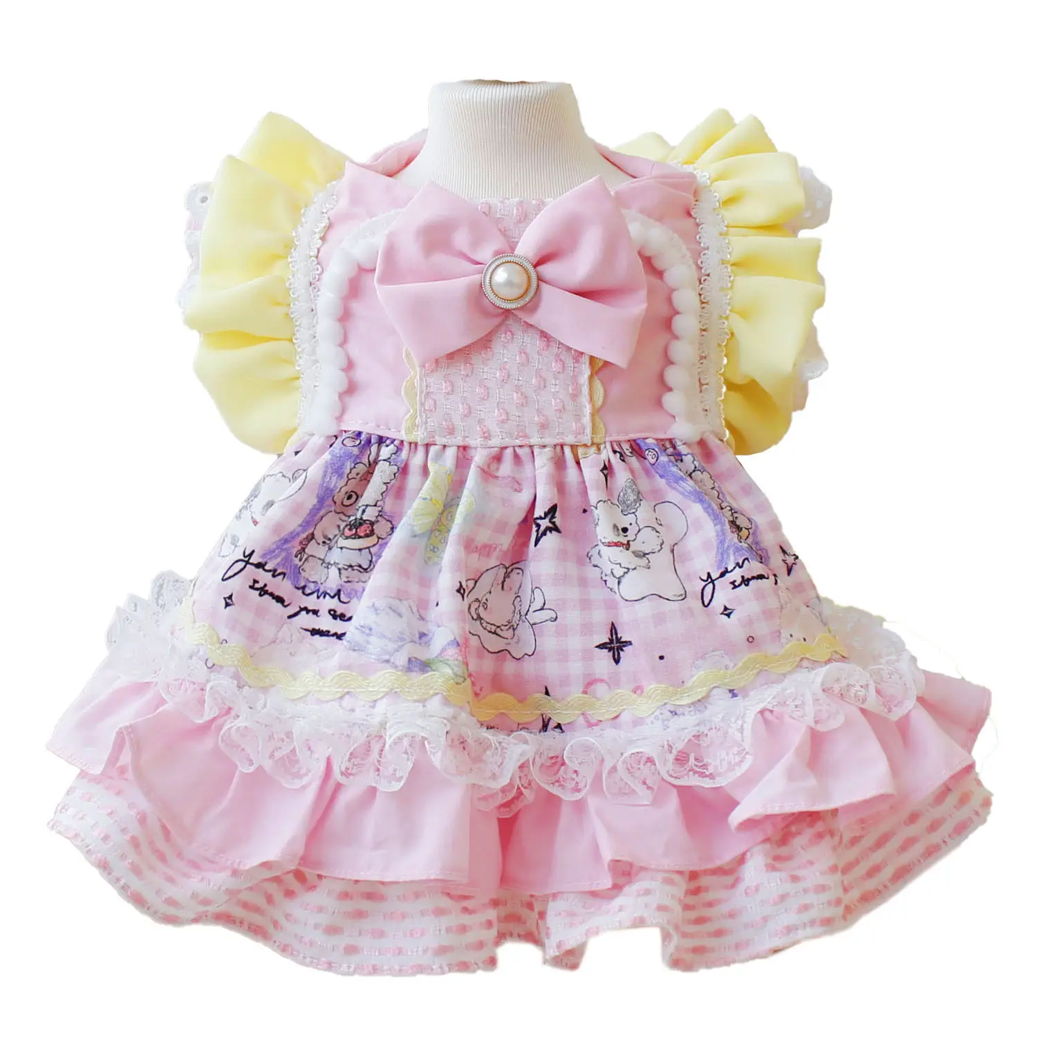 Pet Spring Summer Clothes Cute Lolita Skirt