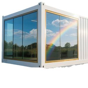 Maison mobile, conteneur résidentiel, construction de maison provisoire, pièce temporaire, mur-rideau en verre LCL rapide, panneau mobile - Product Image 5