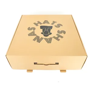 निःशुल्क नमूना मेलिंग हैट बॉक्स अनुकूलित आकार और लोगो प्रिंटिंग क्राफ्ट कार्डबोर्ड काला सफेद पैकेजिंग बॉक्स