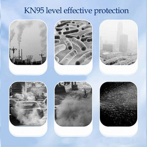 Masques de protection KN95 personnalisables, masque facial de protection monocouche avec protection anti-éclaboussures et anti-odeurs, masques de protection individuels - Product Image 4
