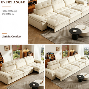 Sillón Reclinable Eléctrico para Sala de Estar, Diseño Moderno, Control por Voz Inteligente, Tela Antibacteriana 5A, Sofá Cama Reclinable Eléctrico, Venta al Por Mayor OEM - Product Image 6