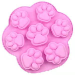 Cetakan Silikon Tulang Kaki Anjing, Tidak Lengket untuk Jeli Permen Coklat Es Batu dan Camilan Anjing Biskuit Camilan Anjing Cetakan Kaki & Tulang - Product Image 3