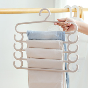 Çok fonksiyonlu beş katmanlı askı çok fonksiyonlu askı çok katmanlı depolama pantolon raf beş katmanlı havlu kurutma elbise askısı - Product Image 6