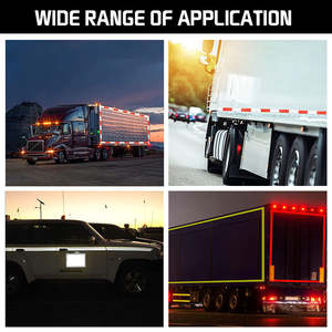 Ruban adhésif réfléchissant rouge et blanc multi-usages sans résidu pour la marquage des passages pour piétons - Product Image 3