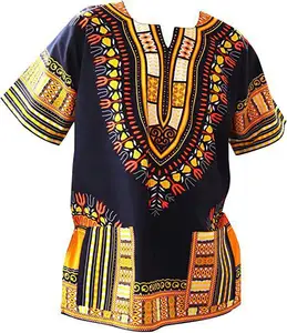 New dashiki Hi Ji quần áo nam Châu Âu và Châu Phi raanpahmuang Ngắn Tay Áo T-shirt Nam