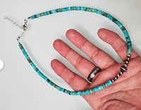Collier ras du cou en perles Navajo et turquoise style cowgirl pour femme, cadeau