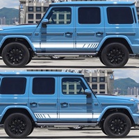 Pour Mercedes Classe G G63 G65 G55 G500 W463 W464 ABS Bandes latérales de porte de voiture Autocollant Décalque 2 pièces
