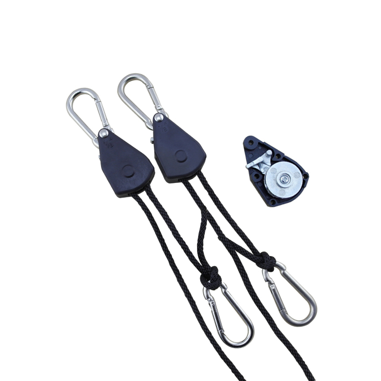 2 шт 150 фунтов 1/8 "гидропоники зеленый дом свет отражатель вешалка веревка трещотка, Свет Вешалка