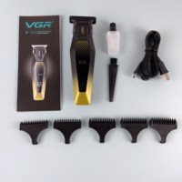 Tondeuse à barbe en plastique de nouvelle conception V-253, tondeuse à cheveux professionnelle sans fil, lames en acier inoxydable, autonomie de 61 à 90 minutes pour hommes