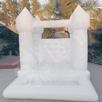 BOYAN Pastel tout château de saut blanc avec fosse à balles château plein d'entrain gonflable mariage château de saut gonflable pour les enfants
