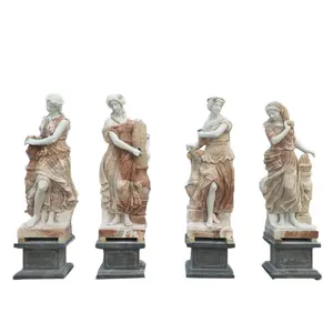 欧洲别墅酒店古希腊天使雕塑西方人物大理石四季雕像