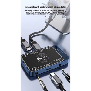 Nuevo Modelo Compatible con Teléfonos Móviles Android, <span class=keywords><strong>Tarjeta</strong></span> <span class=keywords><strong>de</strong></span> <span class=keywords><strong>Sonido</strong></span> para Transmisión en Vivo, Conversor con Conexión para Micrófono - Product Image 6