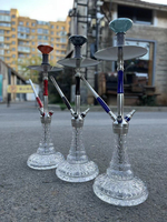 Disponible en gros narguilé accessoires fumer verre Chicha avec vase shisha narguilé or france shisha narguilé type libre