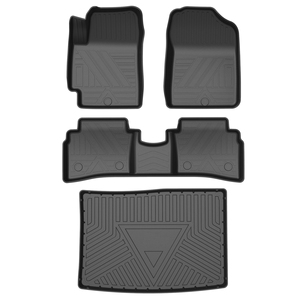 Tapis de sol de voiture 3D en TPE sans odeur, ensemble complet avant, écologiques, durables, antidérapants, protection pour Stonic 2018-2020 toutes saisons - Product Image 1