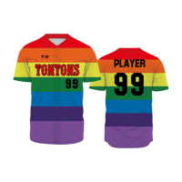Jersey Baseball OEM Unisex Berkualitas Tinggi, Custom, Bernapas, Cepat Kering, Cetak Transfer Panas, Ukuran Besar