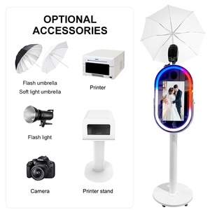 Photomaton ovale rond Love 21,5 pouces <span class=keywords><strong>avec</strong></span> appareil <span class=keywords><strong>photo</strong></span> reflex numérique, miroir magique <span class=keywords><strong>avec</strong></span> logiciel - Product Image 4