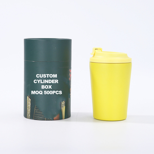 Tazze da Caffè Riutilizzabili da 360ml con Coperchio Antigoccia, Ecologiche e Sostenibili <span class=keywords><strong>in</strong></span> <span class=keywords><strong>Acciaio</strong></span> Inox, Tumbler da Viaggio per Auto con Isolamento Sottovuoto - Product Image 6