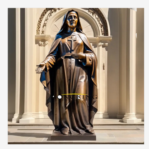 Statua di Gesù Sdraiato a Grandezza Naturale in Ottone, Scultura Artistica in Metallo Personalizzata per Decorazioni da Giardino - Product Image 3