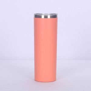 Vaso Térmico Ecológico Personalizado de 20 oz con Recubrimiento en Polvo, Doble Pared Aislada al Vacío, Diseño Delgado, con Tapa - Product Image 2