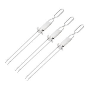 Brochetas Reutilizables <span class=keywords><strong>de</strong></span> Doble Punta <span class=keywords><strong>con</strong></span> Logotipo Personalizado, Brochetas <span class=keywords><strong>de</strong></span> Acero Inoxidable para Barbacoa <span class=keywords><strong>con</strong></span> Deslizador para Carne, <span class=keywords><strong>Pollo</strong></span> y <span class=keywords><strong>Verduras</strong></span> - Product Image 6