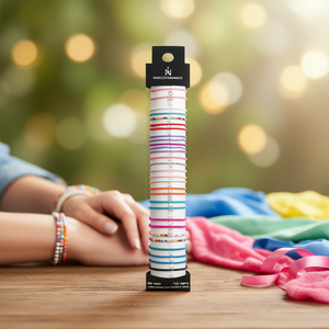 Pulseras de Cuentas, 24 Piezas, Acero Inoxidable, Unisex, Estilo Moderno, para Regalo - Product Image 2