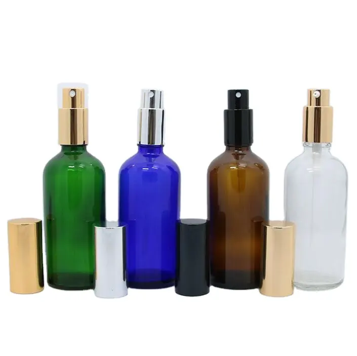 Recipiente frascos spray de vidro, 5ml 10ml 15ml 20ml 30ml 50ml 100ml óleo essencial garrafa spray de perfume recarregável, colônia decorativa