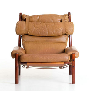 <span class=keywords><strong>Fauteuil</strong></span> en cuir vintage moderne du milieu du siècle des années 1970 chaise longue en bois antique avec appuie-tête chaises de salon pour ferme - Product Image 5