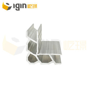 Perfil de Esquina de Aluminio 17H*60mm 18H*53mm para Uso Industrial y Civil, Diseño Minimalista, Instalación con Tornillos - Product Image 2