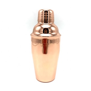 Shaker à cocktail de barman de qualité supérieure, plaqué cuivre, 12 oz (350 ml), pour la mixologie, les mojitos, les martinis, les cocktails à la française, les cocktails à la parisienne, les cocktails Cobbler - Product Image 2