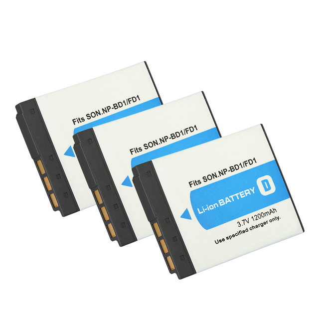 JHTC Compatible LI Ion 1200mAh Digital Camera Battery for NP-BD1 Model High Cycle Life (300 Cycles) Wide Temperature Range
