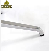 Base de pouf pivotante à 360 degrés en alliage d'aluminium poli, 4 étoiles, pour chaise longue de loisirs – Grande Vente