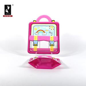 Bolsas Ziplock resellables de fábrica OEM, embalaje de dulces impreso personalizado, bolsas de pie troqueladas, bolsas seguras gratuitas para alimentos - Product Image 5