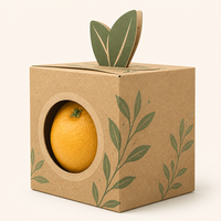 Boîte de transport en carton ondulé personnalisée avec trous d'aération, carton kraft robuste, pour le transport de légumes fraîchement récoltés