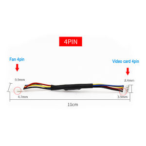 厂家销售<span class=keywords><strong>3</strong></span>针/4针电脑机箱风扇减速电缆cpu风扇pwm减速速度控制电缆 - Product Image 5