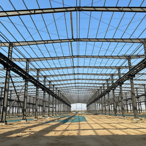 Entrepôt moderne en structure acier préfabriquée, bâtiment industriel métallique pré-conçu pour stockage, usine, grange, garage - Product Image 6