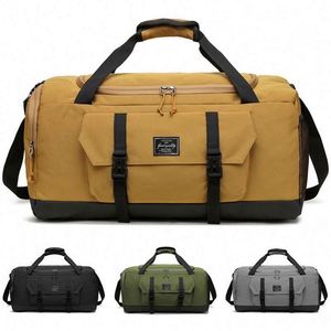 Grand sac de voyage de nuit en tissu polyester, sac de sport durable pour hommes et femmes, avec compartiment humide, idéal pour la gym et les activités de plein air - Product Image 5