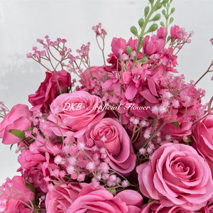 Bouquet de Boda de Bola de Flores de Color Personalizado al por Mayor, Bola de Flores de Rosa de Seda Artificial para Arreglos de Eventos - Product Image 3