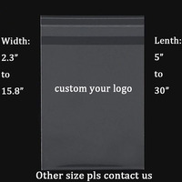 Sacs en plastique transparents OPP personnalisés avec impression de logo, pour bijoux, boucles d'oreilles, colliers, cheveux, sacs en plastique autocollants